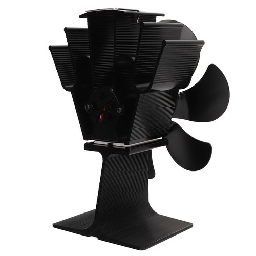 Heat powered stove fan - powered,