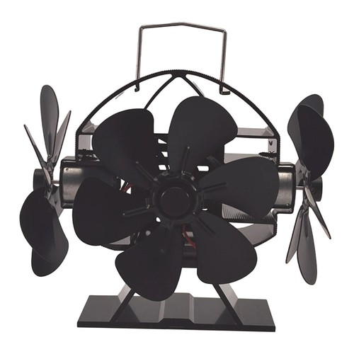 Wood stove fan heat - fan, powered