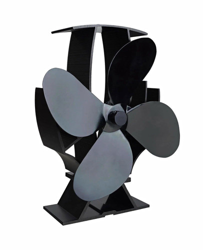 Heat powered stove fan blade - stove,