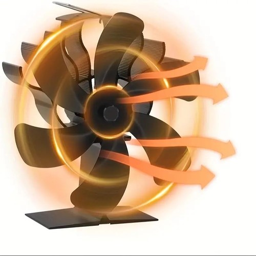 Blade wood stove fan silent - 6,