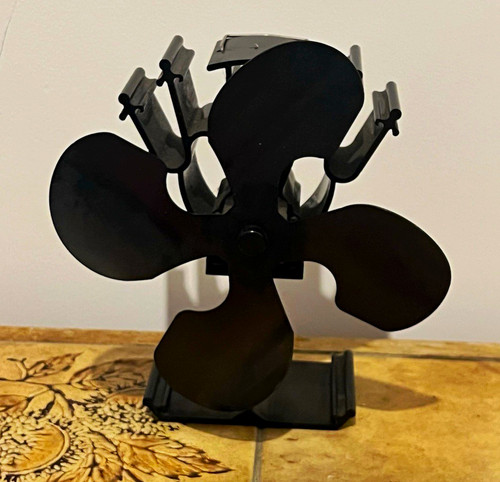 Black blade heat powered - 4-blade, heat-powered