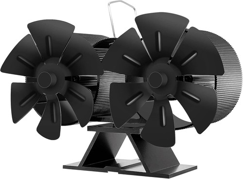 Blade dual stove fan black - 12,