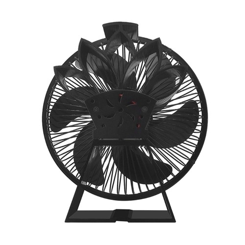 6blade heat powered stove - powered,