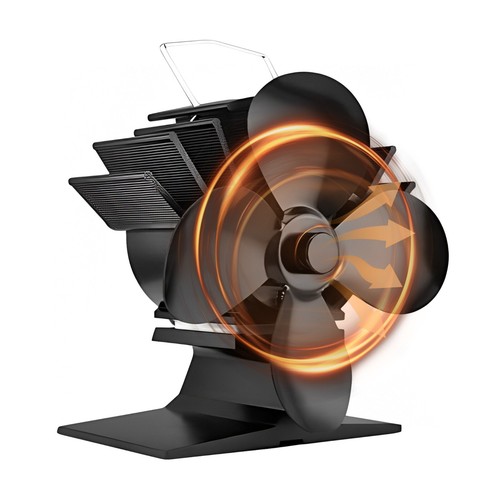 Stove fan for - for, wood