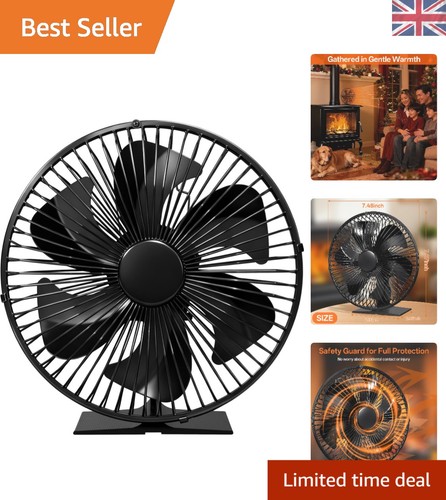 Blade stove fan with safety - with,