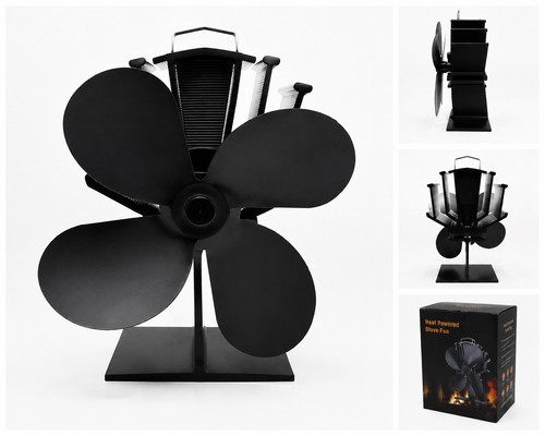 Heat powered stove fan - heat, no