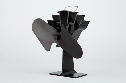 Blade heat powered stove - powered, fan